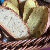 Homemade bread  at Aubergine in Bucharest