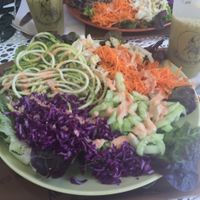 raw veg and juice meal at Granny Smith in Annecy