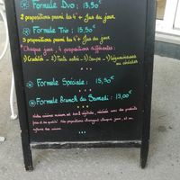 Today menu (changes everyday according to seasons) at Granny Smith in Annecy