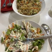 Salad bowl and bihun  at Wellnessland Vegetarian Cafe in Cebu