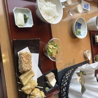 Deep fried tofu   at Kyotofu Fujino in Kyoto