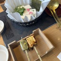 Tofu (boiled?) and fried   at Kyotofu Fujino in Kyoto