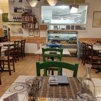 Inside the restaurant at Ma va' in Rome