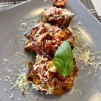 Eggplant parmigiana   at Ma va' in Rome