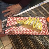 The carrot cake,  a very light sponge with not much carrot but nice!  at Ma va' in Rome