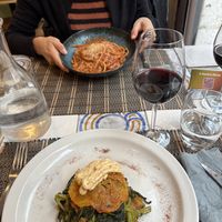 Millefogli Rosti e Amatriciana Vegana  at Ma va' in Rome