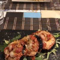 Linguini & Aubergine Parmigiane  at Ma va' in Rome