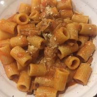 Pasta all’amatriciana  at Ma va' in Rome