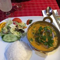 Vegtable in curry (vegan) at Holy Cow - Soder in Stockholm