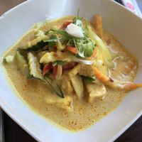 Tofu with coconutcurry at La Baie du Dragon in Marseille