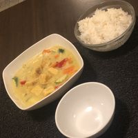 Tofu au lait du coco et au curry jaune  at La Baie du Dragon in Marseille