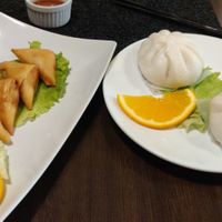 Samossa and banh bao at La Baie du Dragon in Marseille