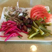 Little snack plate! at Pita Paradise in Cocoa Beach