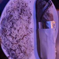 Falafel pita and rice  at Pita Paradise in Cocoa Beach