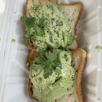 Green Goddess Toast  at The Green Cat in Virginia Beach