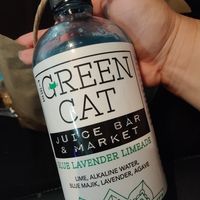 Bottled limeade at The Green Cat in Virginia Beach