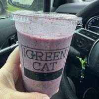 After workout smoothie at The Green Cat in Virginia Beach