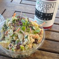 No Chix Salad and 30% off juice at The Green Cat in Virginia Beach