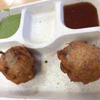 VGF aloo bonda super delicious!!!  at Hillside Dosa Hut in Floral Park