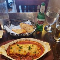 Great Eggplant appetise. at 3 Brothers Vegan Cafe in Copiague