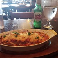 Delicious vegetable Lasagna at 3 Brothers Vegan Cafe in Copiague