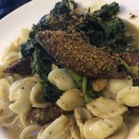 Orecchiette with Italian Sausage and Broccoli Rabe  at 3 Brothers Vegan Cafe in Copiague