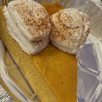 Pumpkin cheesecake  #Veganuary at 3 Brothers Vegan Cafe in Copiague