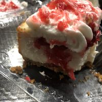 Vegan cheesecake my non vegan mom thought it was a regular cheesecake there were also many other options for desert at 3 Brothers Vegan Cafe in Copiague