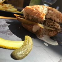 The seitan burger at Verdeando in Denia