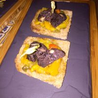 Pinchos de morcilla. at Verdeando in Denia