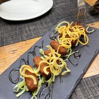 Croquetas de setas  at Verdeando in Denia