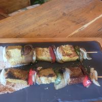 brochetas caseras de seitan at Verdeando in Denia