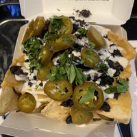 Delicious vegan nachos  at Beatnic - Bleecker St in New York City