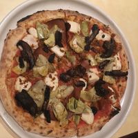 Capricciosa pizza - vegan  at Pizza Nea in Minneapolis