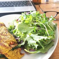 I have been in many vegan restraunts. From New York to San Francisco. But the chickpea omlette and salad  I had at Cadence was without a doubt one of the tastiest creations I've ha at Cadence in Guelph