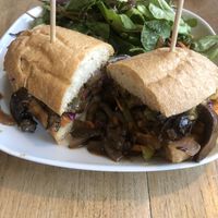 Yummy vegan philly chreseteak at Cadence in Guelph