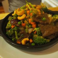 vegan cashew beef dish at Mai Kitchen in Ferryden Park