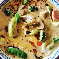 Dumpling Laksa so delish 🌱  at Mai Kitchen in Ferryden Park