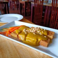 Tofu skewers at Mai Kitchen in Ferryden Park