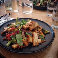 Tofu basil stir fry at Mai Kitchen in Ferryden Park