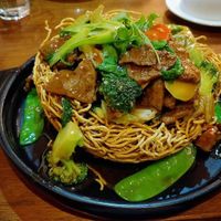 Mock Beef Crispy Noodles at Mai Kitchen in Ferryden Park