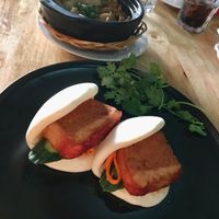 Steam vegan roast pork bun. at Mai Kitchen in Ferryden Park