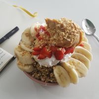 Peanut acai bowl at The Beet Bar in Townsville