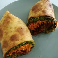 Vegan falafel wrap at The Beet Bar in Townsville