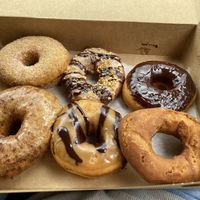 Vegan cake and yeast donuts  at Vortex Doughnuts in Asheville
