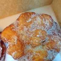 Cinnamon apple fritter at Vortex Doughnuts in Asheville