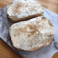 Cinnamon sugar toast￼  at Vortex Doughnuts in Asheville