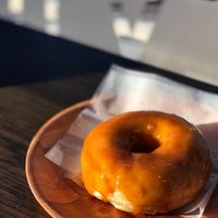 Salted Caramel Doughnut. Very nice sweetness. at Vortex Doughnuts in Asheville