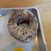 Espresso cake (vegan) at Vortex Doughnuts in Asheville