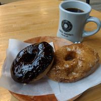 Chocolate and espresso at Vortex Doughnuts in Asheville